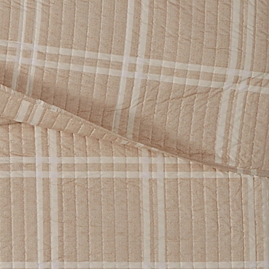 Truly Soft&reg; Leon Plaid 2-Piece Twin XL Quilt Set in Khaki. View a larger version of this product image.