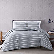 Truly Soft&reg; Maddow Stripe 3-Piece Full/Queen Comforter Set in Grey