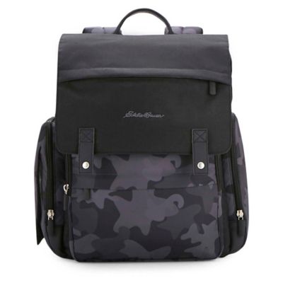 Eddie Bauer&reg; Places &amp; Spaces Compass Diaper Backpack in Black