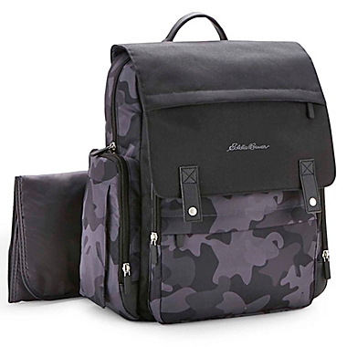 Eddie Bauer&reg; Places &amp; Spaces Compass Diaper Backpack in Black. View a larger version of this product image.