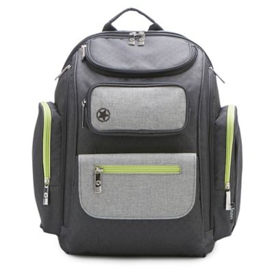 bananafish melanie backpack diaper bag in grey