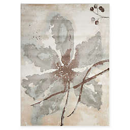 Nourison Euphoria Oversized Floral Rug in Ivory