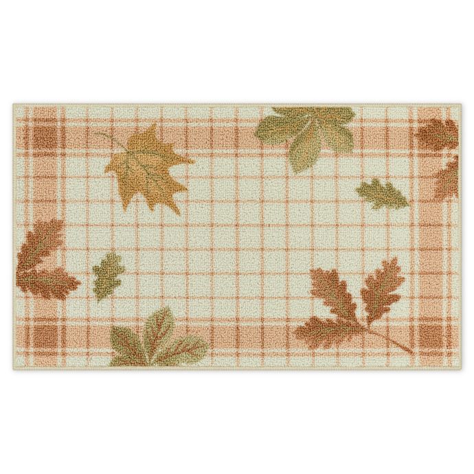 Bee and Willow™ Leaf Plaid 20" x 34" Tufted Accent Rug Bed Bath and