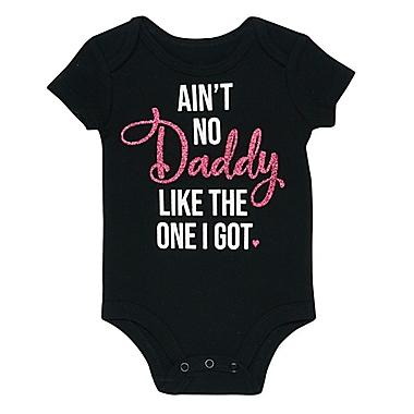 Baby Starters&reg; Size 3M &quot;Ain&#39;t No Daddy&quot; Bodysuit in Black. View a larger version of this product image.