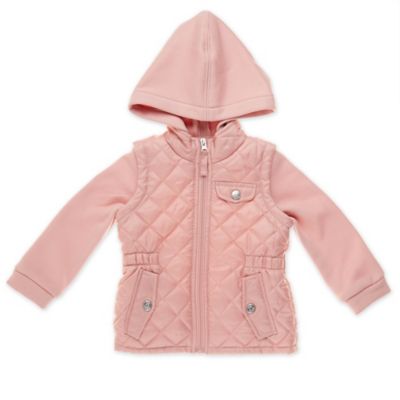 pink hooded vest