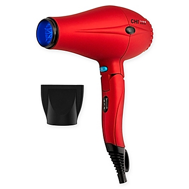 CHI&reg; 1400 Series Foldable Compact Hair Dryer in Red. View a larger version of this product image.