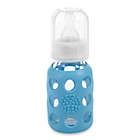 Alternate image 0 for Lifefactory&reg; 4 oz. Glass Baby Bottle w/Silicone Sleeve in Sky