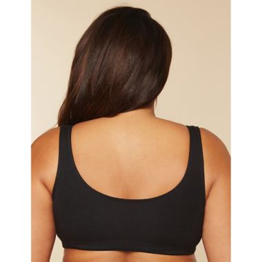 Motherhood Maternity&reg; Plus Size Wrap Maternity and Nursing Sleep Bra in Black. View a larger version of this product image.