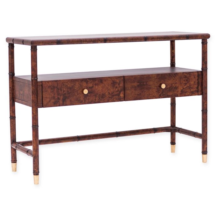 One Kings Lane Open House Huntley Console Table In Tortoise Shell