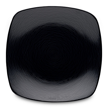 Noritake&reg; Black on Black Swirl Square Salad Plate. View a larger version of this product image.