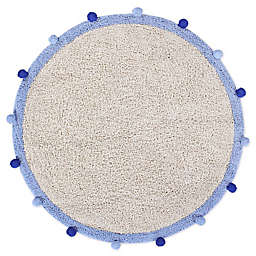 Marmalade™ Bubbly 4' Round Hand Tufted Washable Area Rug in Light Blue