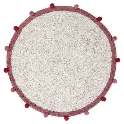 Marmalade&trade; Bubbly 4&#39; Round Hand Tufted Washable Area Rug in Light Pink