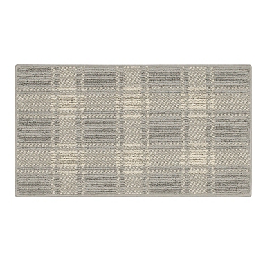 Bee &amp; Willow&trade; Plaid 1&#39;8 x 2&#39;10 Accent Rug in Grey/Cream. View a larger version of this product image.