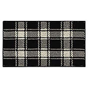 Bee &amp; Willow&trade; Plaid 1&#39;8 x 2&#39;10 Accent Rug in Black/Cream