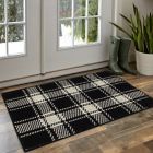 Alternate image 1 for Bee &amp; Willow&trade; Plaid 1'8 x 2'10 Accent Rug in Black/Cream