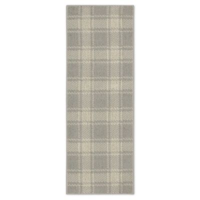 Bee &amp; Willow&trade; Plaid 1&#39;8 x 4&#39;6 Runner in Grey/Cream