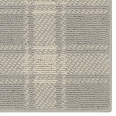 Bee &amp; Willow&trade; Plaid 1&#39;8 x 4&#39;6 Runner in Grey/Cream. View a larger version of this product image.