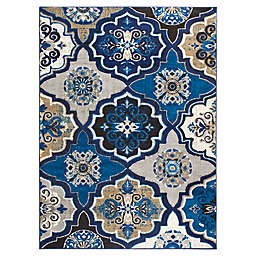 Home Dynamix Tremont Willow 3'3 x 5'2 Area Rug in Grey/Blue