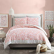 AMERICAN HOMES TEXTILE CORAL WHITE DANCING FLORAL TWIN/XL TWIN FLAT SHEET 64X96 