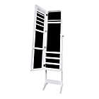 Alternate image 1 for Freestanding 15.7-Inch x 62-Inch Jewelry Armoire with LED Lights in White