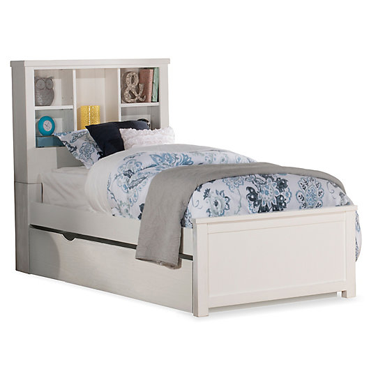 Alternate image 1 for Hillsdale Kids and Teen Highlands Bookcase Twin Bed with Trundle in White