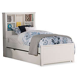 Hillsdale Kids and Teen Highlands Bookcase Twin Bed with Trundle in White
