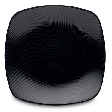 Noritake&reg; Black on Black Dune Square Platter. View a larger version of this product image.