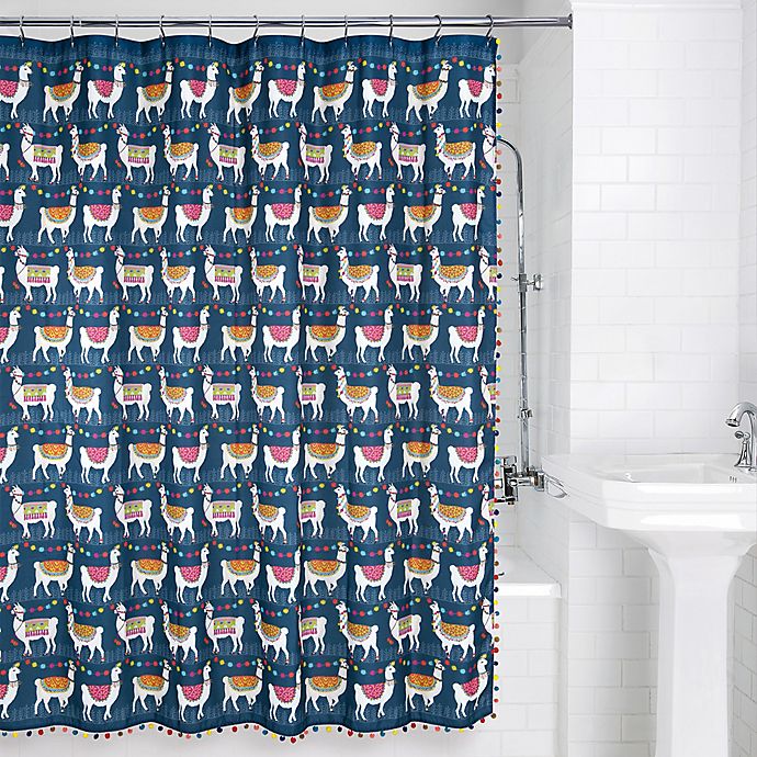 Llamas Shower Curtain Collection Bed, Llama Shower Curtain Hooks