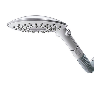 Waterpik&reg; RainFall 2-Spray Showerhead in White. View a larger version of this product image.