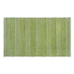 Bee & Willow™ Home Stripe 21" X 34" Bath Rug in Green