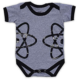 Grip-a-Baby™ Atom Theory Non-Slip Bodysuit in Grey/Black