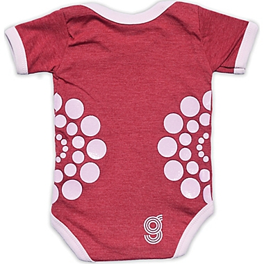 Grip-a-Baby&trade; Size 6-9M Dots a Lot Non-Slip Bodysuit in Red/Pink. View a larger version of this product image.