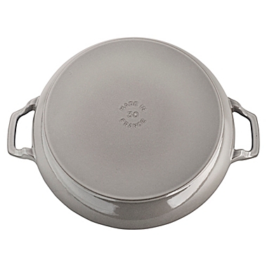 Staub 3.5 qt. Enameled Cast Iron Covered Braiser in Graphite Grey. View a larger version of this product image.
