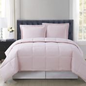 Truly Soft&reg; Everyday Solid Reversible 3-Piece Full/Queen Comforter Set in Blush