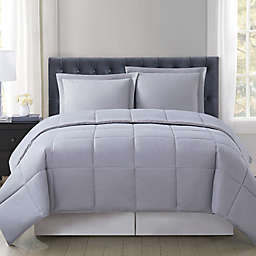 Truly Soft® Everyday Solid Reversible 3-Piece Full/Queen Comforter Set in Grey