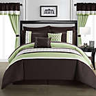 Alternate image 0 for Chic Home Katrein 20-Piece King Comforter Set in Green