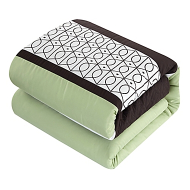 Chic Home Katrein 20-Piece King Comforter Set in Green. View a larger version of this product image.