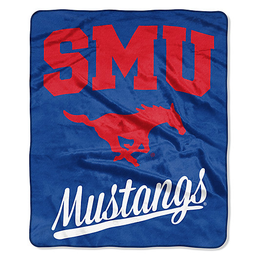 Alternate image 1 for Southern Methodist University Raschel Throw Blanket
