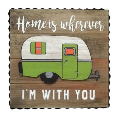 Sweet Bird &&nbsp;Co.&trade; Home Is Wherever I'm With You 9.65-Inch Square Wall Art. View a larger version of this product image.
