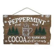 Sweet Bird & Co.&trade; Peppermint Cocoa 18.5-Inch x 11.5-Inch Wood Wall Art