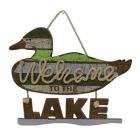 Alternate image 0 for Sweet Bird & Co.&trade; Duck Call “Welcome to the Lake" 15.35-Inch x 12.5-Inch Wood Sign