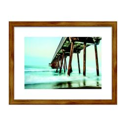 Artissimo Designs Pier 26-Inch x 20-Inch Framed Print Wall Art