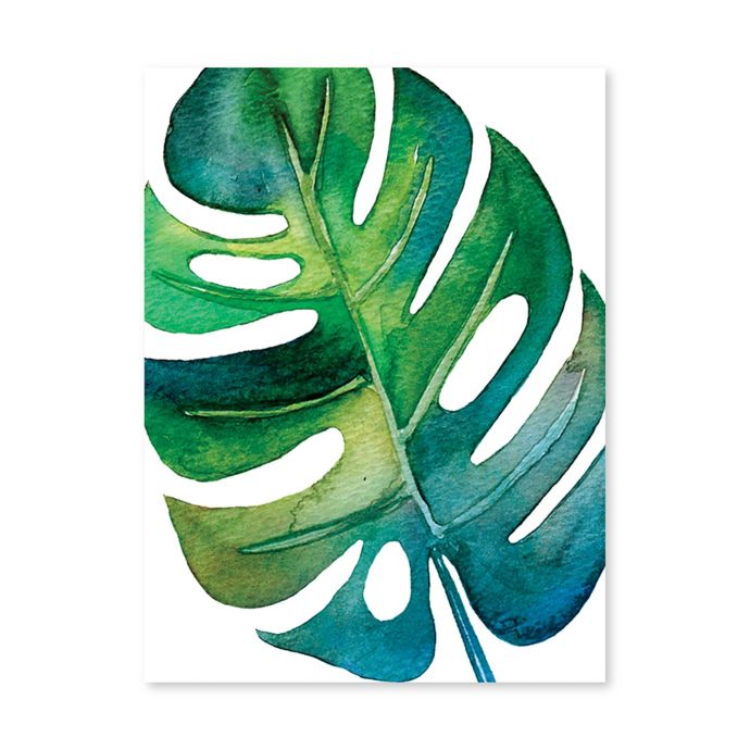Artissimo Designs Philodendron 18 Inch X 24 Inch Printed Canvas Wall Art Bed Bath Beyond