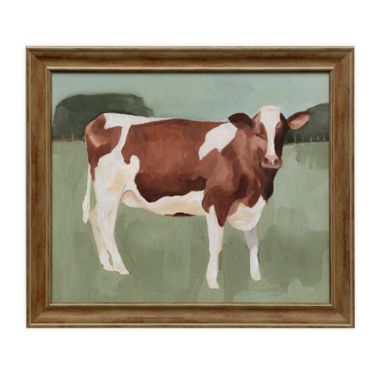 Bee &amp; Willow&trade; Cow in Pasture 24.23-Inch x 28.23-Inch Framed Wall Art. View a larger version of this product image.