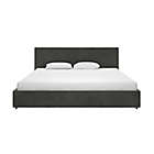 Alternate image 5 for EveryRoom Ryder King Velvet Upholstered Bed Frame with Storage in Grey