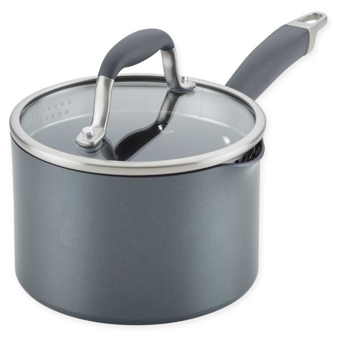 Anolon® Advanced™ Home Nonstick 2 qt. HardAnodized Aluminum Straining