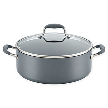 Anolon&reg; Advanced&trade; Home Nonstick Hard-Anodized 7.5 qt. Covered Wide Stock Pot. View a larger version of this product image.
