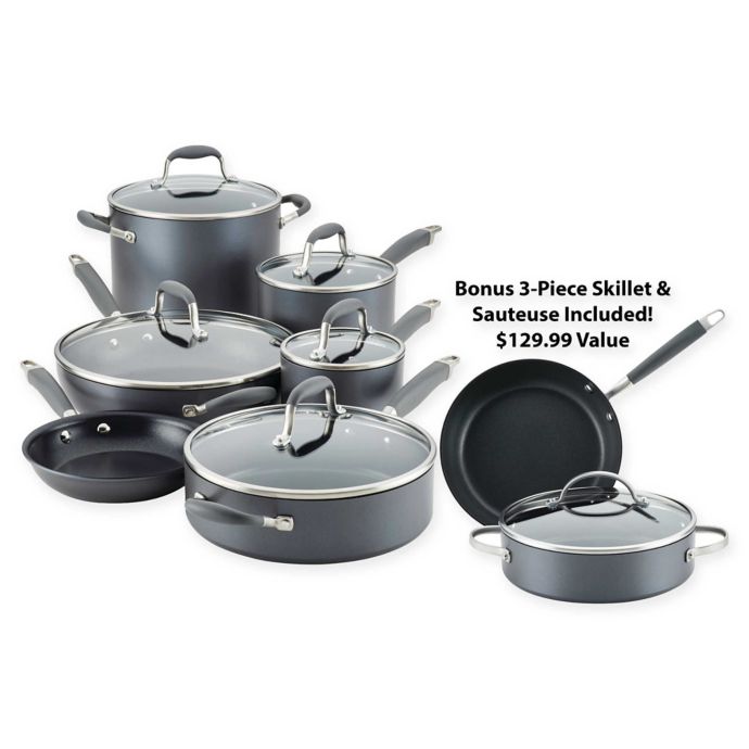 Anolon® Advanced™ Home HardAnodized Nonstick 11Piece Cookware Set and