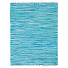 Alternate image 0 for Unique Loom Chindi Stripe 9&#39; x 12&#39; Braided Area Rug in Turquoise