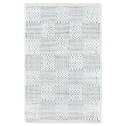 Unique Loom Chindi Check 2' x 3' Woven Area Rug in Ivory